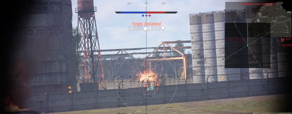 War Thunder industrial map gunner overlay